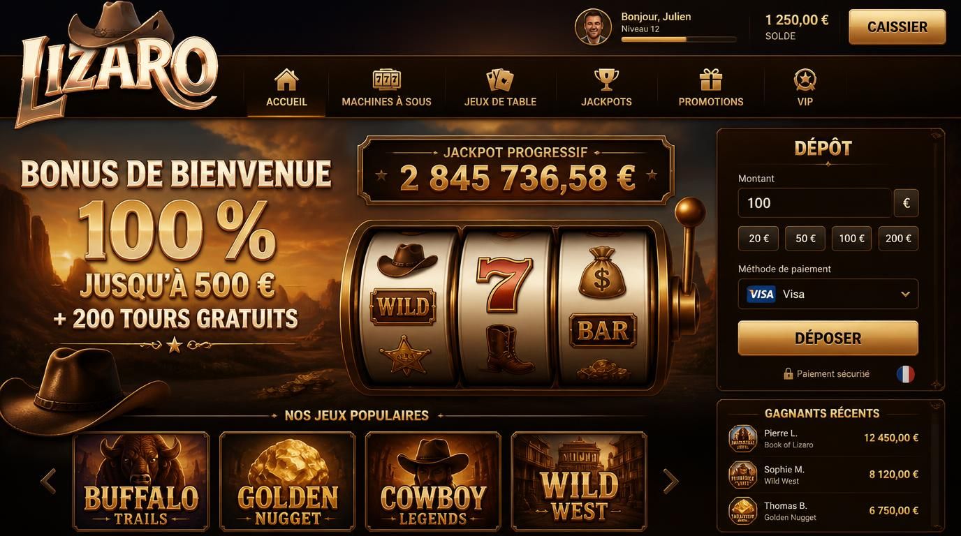  Un joueur français face à des machines à sous avec jackpot progressif